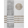 Piper Looms Chantille Geometric ACN2131 Ivory Machine Washable Area Rug main image