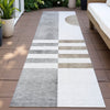 Piper Looms Chantille Geometric ACN2131 Ivory Machine Washable Area Rug Runner Outdoor Lifestyle Image Feature
