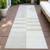 Piper Looms Chantille Geometric ACN2131 Linen Machine Washable Area Rug Runner Outdoor Lifestyle Image Feature