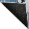 Piper Looms Chantille Floral ACN2132 Blue Machine Washable Area Rug Backing Image