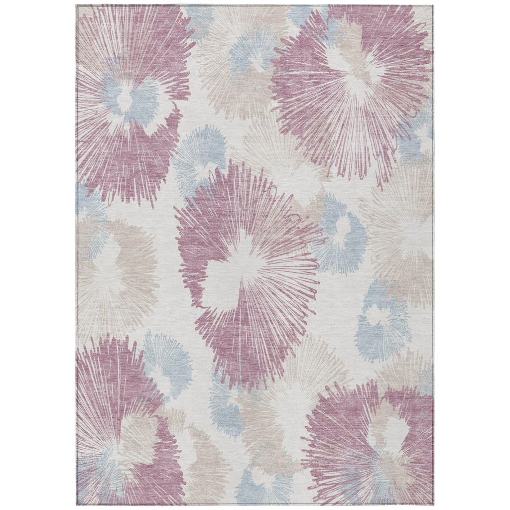 Piper Looms Chantille Floral ACN2132 Blush Machine Washable Area Rug main image