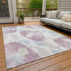 Piper Looms Chantille Floral ACN2132 Blush Machine Washable Area Rug Outdoor Lifestyle Image Feature