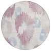 Piper Looms Chantille Floral ACN2132 Blush Machine Washable Area Rug Round Main Image
