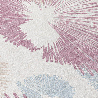 Piper Looms Chantille Floral ACN2132 Blush Machine Washable Area Rug Swatch Image