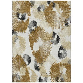 Piper Looms Chantille Floral ACN2132 Chocolate Machine Washable Area Rug main image