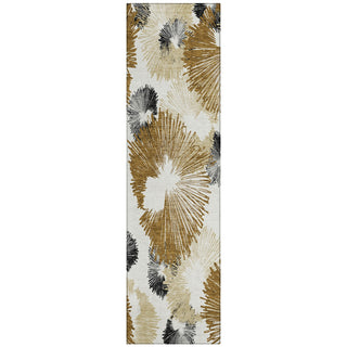 Piper Looms Chantille Floral ACN2132 Chocolate Machine Washable Area Rug Runner Main Image