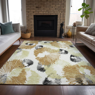 Piper Looms Chantille Floral ACN2132 Copper Machine Washable Area Rug Lifestyle Image Feature