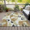 Piper Looms Chantille Floral ACN2132 Copper Machine Washable Area Rug Outdoor Lifestyle Image Feature
