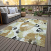 Piper Looms Chantille Floral ACN2132 Copper Machine Washable Area Rug Outdoor Lifestyle Image Feature