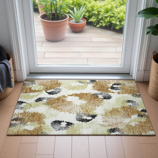 Piper Looms Chantille Floral ACN2132 Copper Machine Washable Area Rug Scatter Lifestyle Image Feature