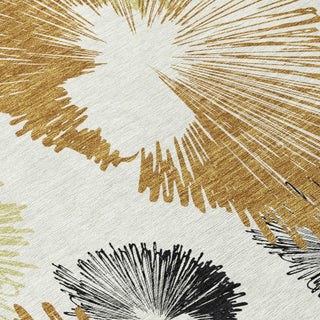 Piper Looms Chantille Floral ACN2132 Copper Machine Washable Area Rug Swatch Image