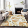 Piper Looms Chantille Floral ACN2132 Coral Machine Washable Area Rug Lifestyle Image Feature