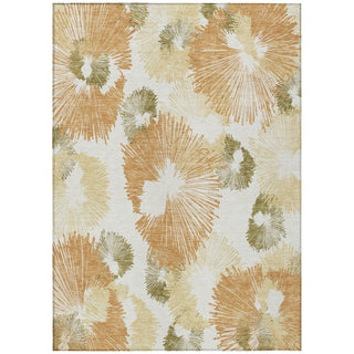 Piper Looms Chantille Floral ACN2132 Coral Machine Washable Area Rug main image