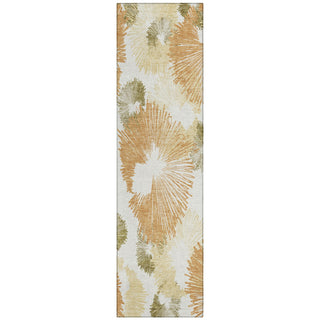 Piper Looms Chantille Floral ACN2132 Coral Machine Washable Area Rug Runner Main Image