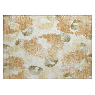Piper Looms Chantille Floral ACN2132 Coral Machine Washable Area Rug Scatter Main Image