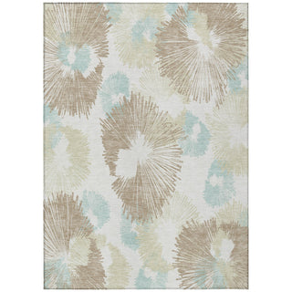 Piper Looms Chantille Floral ACN2132 Mocha Machine Washable Area Rug main image