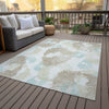 Piper Looms Chantille Floral ACN2132 Mocha Machine Washable Area Rug Outdoor Lifestyle Image Feature