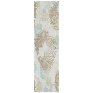 Piper Looms Chantille Floral ACN2132 Mocha Machine Washable Area Rug Runner Main Image