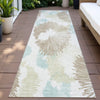 Piper Looms Chantille Floral ACN2132 Mocha Machine Washable Area Rug Runner Outdoor Lifestyle Image Feature