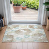 Piper Looms Chantille Floral ACN2132 Mocha Machine Washable Area Rug Scatter Lifestyle Image Feature