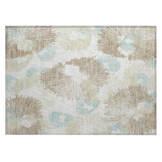 Piper Looms Chantille Floral ACN2132 Mocha Machine Washable Area Rug Scatter Main Image