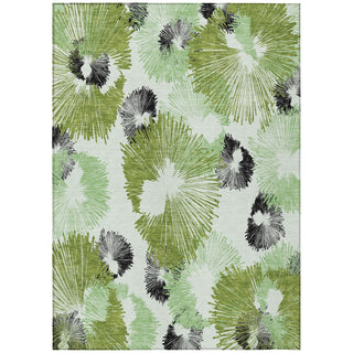 Piper Looms Chantille Floral ACN2132 Olive Machine Washable Area Rug main image