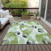 Piper Looms Chantille Floral ACN2132 Olive Machine Washable Area Rug Outdoor Lifestyle Image Feature