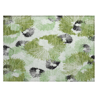 Piper Looms Chantille Floral ACN2132 Olive Machine Washable Area Rug Scatter Main Image