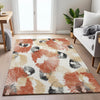 Piper Looms Chantille Floral ACN2132 Paprika Machine Washable Area Rug Lifestyle Image Feature