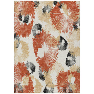 Piper Looms Chantille Floral ACN2132 Paprika Machine Washable Area Rug main image