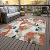 Piper Looms Chantille Floral ACN2132 Paprika Machine Washable Area Rug Outdoor Lifestyle Image Feature