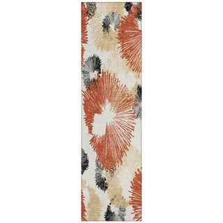 Piper Looms Chantille Floral ACN2132 Paprika Machine Washable Area Rug Runner Main Image