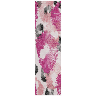 Piper Looms Chantille Floral ACN2132 Pink Machine Washable Area Rug Runner Main Image