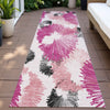 Piper Looms Chantille Floral ACN2132 Pink Machine Washable Area Rug Runner Outdoor Lifestyle Image Feature