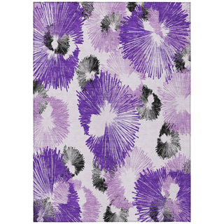 Piper Looms Chantille Floral ACN2132 Purple Machine Washable Area Rug main image