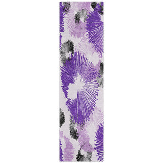 Piper Looms Chantille Floral ACN2132 Purple Machine Washable Area Rug Runner Main Image