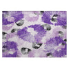Piper Looms Chantille Floral ACN2132 Purple Machine Washable Area Rug Scatter Main Image