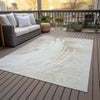 Piper Looms Chantille Swirls ACN2133 Brown Machine Washable Area Rug Outdoor Lifestyle Image Feature