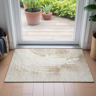 Piper Looms Chantille Swirls ACN2133 Brown Machine Washable Area Rug Scatter Lifestyle Image Feature