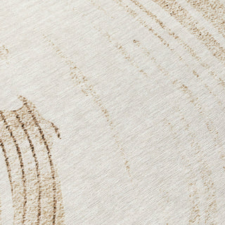 Piper Looms Chantille Swirls ACN2133 Brown Machine Washable Area Rug Swatch Image