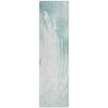 Piper Looms Chantille Swirls ACN2133 Teal Machine Washable Area Rug Runner Main Image