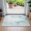 Piper Looms Chantille Swirls ACN2133 Teal Machine Washable Area Rug Scatter Lifestyle Image Feature