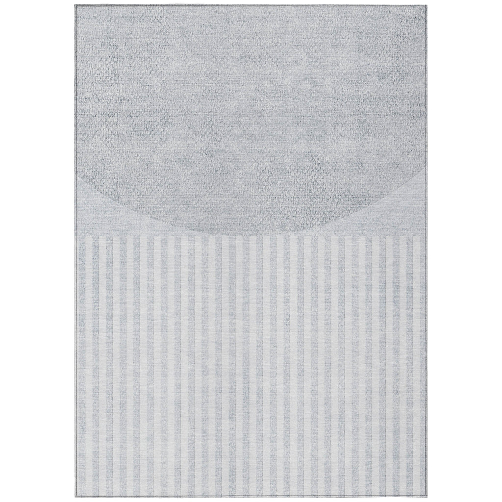 Piper Looms Chantille Geometric ACN2134 Blue Machine Washable Area Rug main image