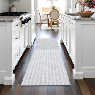 Piper Looms Chantille Geometric ACN2134 Blue Machine Washable Area Rug Runner Lifestyle Image Feature