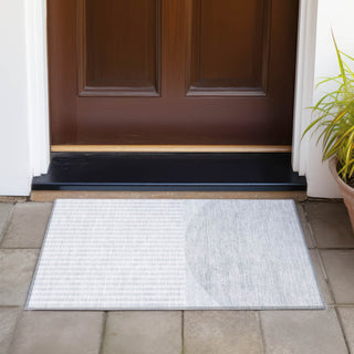 Piper Looms Chantille Geometric ACN2134 Blue Machine Washable Area Rug Scatter Outdoor Lifestyle Image Feature