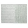 Piper Looms Chantille Geometric ACN2134 Green Machine Washable Area Rug Scatter Main Image