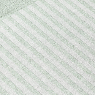 Piper Looms Chantille Geometric ACN2134 Green Machine Washable Area Rug Swatch Image
