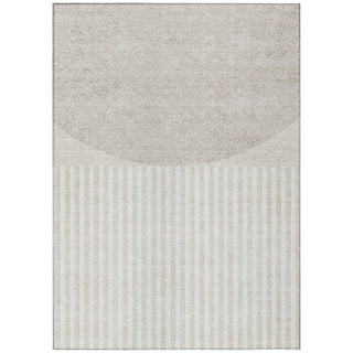 Piper Looms Chantille Geometric ACN2134 Putty Machine Washable Area Rug main image