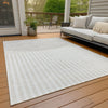 Piper Looms Chantille Geometric ACN2134 Putty Machine Washable Area Rug Outdoor Lifestyle Image Feature
