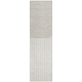 Piper Looms Chantille Geometric ACN2134 Putty Machine Washable Area Rug Runner Main Image
